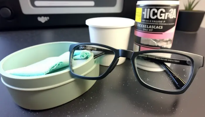 Wie bekommt man Farbe von Brillengläsern ab?